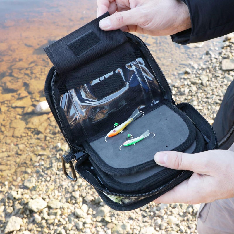 Kylebooker Fishing Lure Storage Bag Spinner Baits Wallet Case (Camouflage) - Image 4